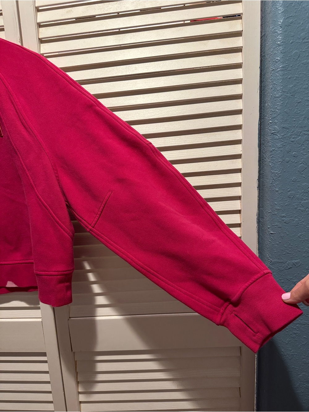 Lululemon Scuba Oversized Wordmark Sweatshirt Passionate Pink PSNT Pullover - Picture 3 of 8
